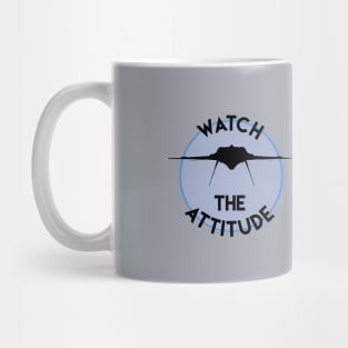 Watch The Attitude - F-35 Stealth Fighter Mug